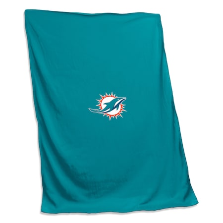Logo Brands Miami Dolphins Sweatshirt Blanket 617-74